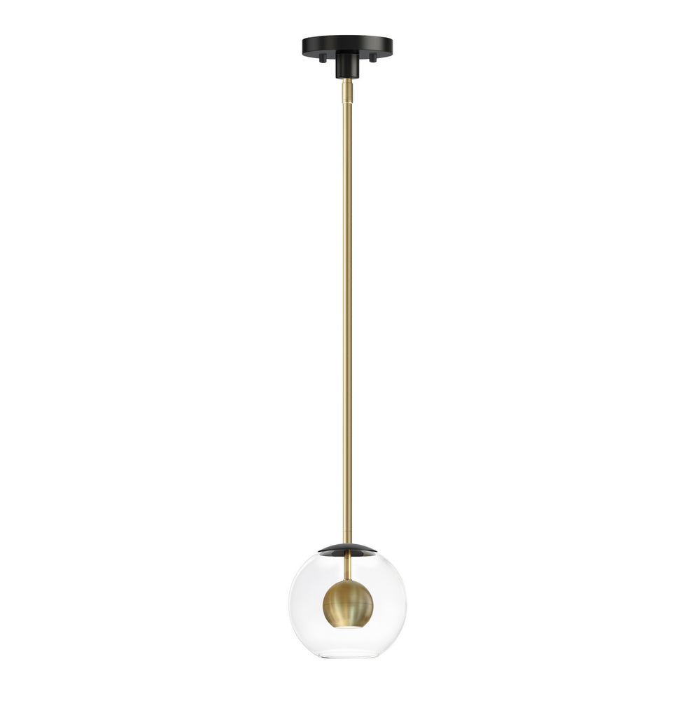 ET2 - LED Pendant - Nucleus - Black / Natural Aged Brass- Union Lighting Luminaires Decor