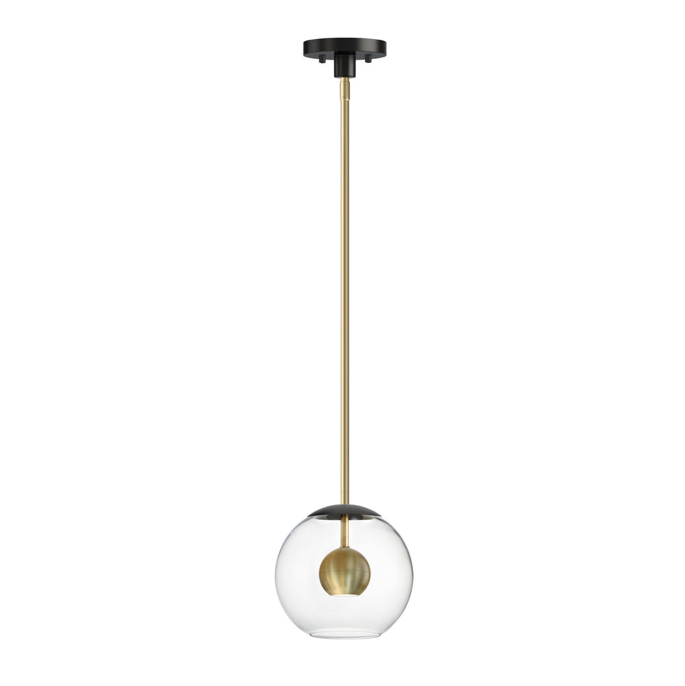 ET2 - LED Pendant - Nucleus - Black / Natural Aged Brass- Union Lighting Luminaires Decor