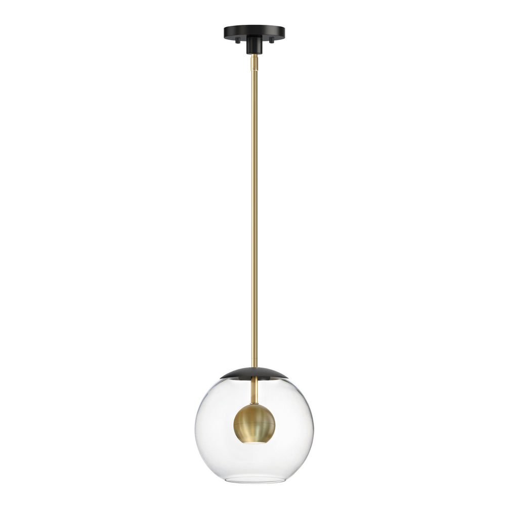 ET2 - LED Pendant - Nucleus - Black / Natural Aged Brass- Union Lighting Luminaires Decor