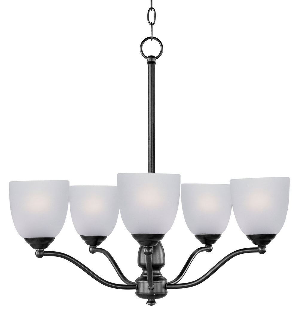 Maxim - Five Light Chandelier - Stefan - Black- Union Lighting Luminaires Decor