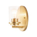 Maxim - One Light Wall Sconce - Corona - Satin Brass- Union Lighting Luminaires Decor