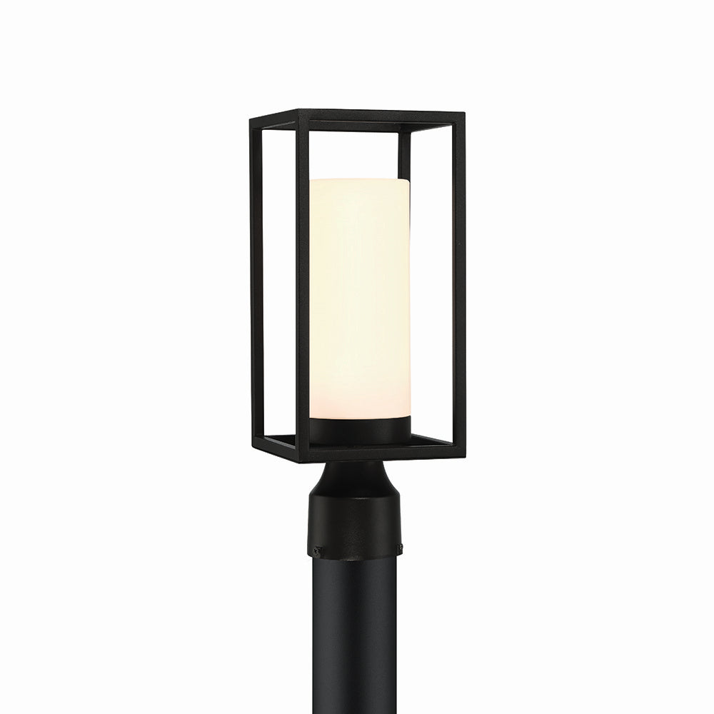 Eurofase Canada - One Light Outdoor Post Mount - Ren - Satin Black- Union Lighting Luminaires Decor