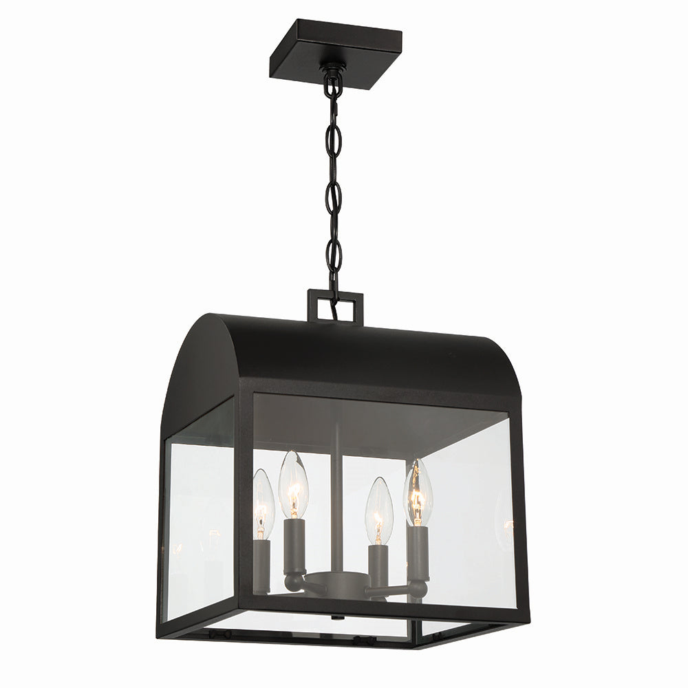 Eurofase Canada - Four Light Outdoor Pendant - Sawyer - Satin Black- Union Lighting Luminaires Decor