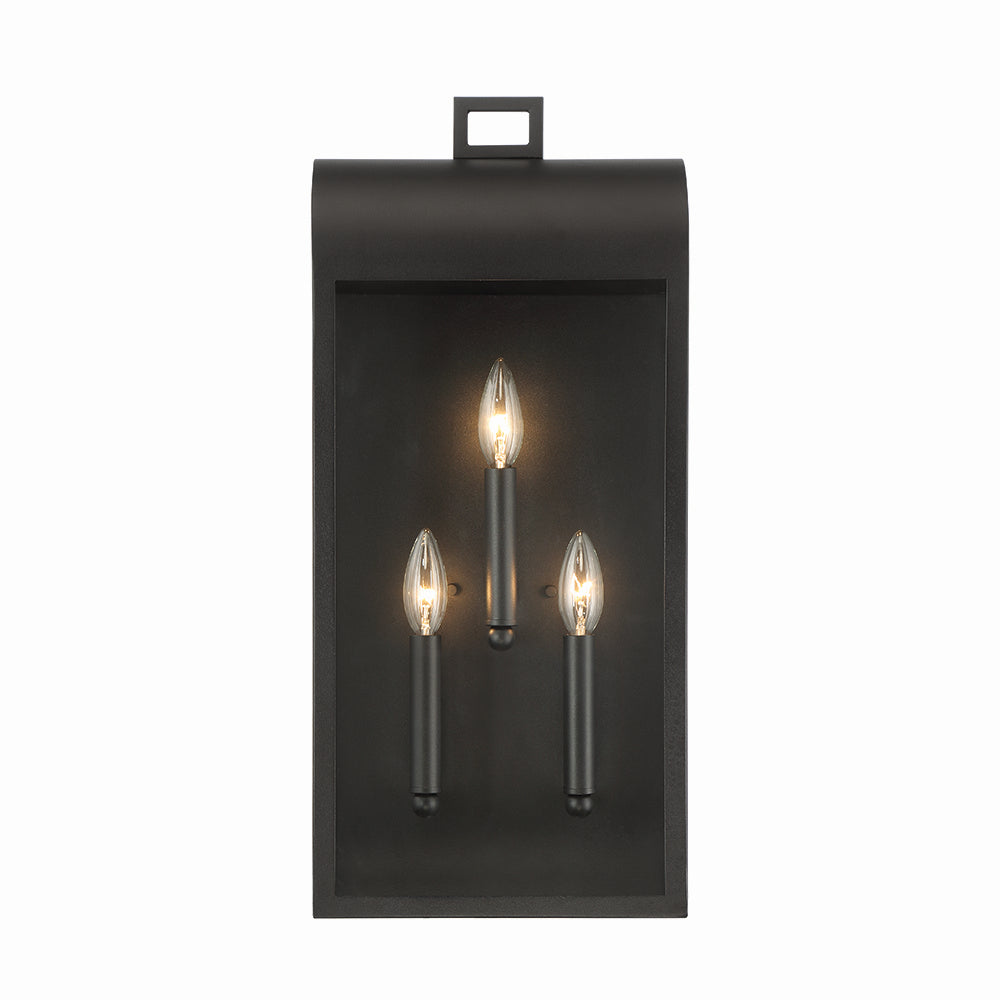 Eurofase Canada - Three Light Outdoor Wall Sconce - Sawyer - Satin Black- Union Lighting Luminaires Decor