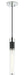 Matteo Canada - One Light Pendant - Tubo - Matte Black / Chrome- Union Lighting Luminaires Decor