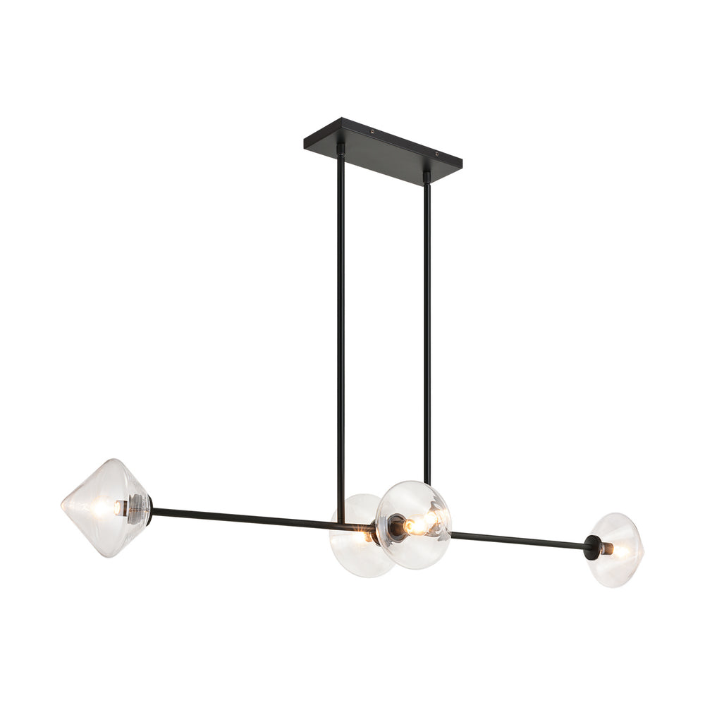 Matteo Canada - Four Light Pendant - Novo - Black- Union Lighting Luminaires Decor