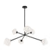 Matteo Canada - Six Light Pendant - Novo - Black- Union Lighting Luminaires Decor