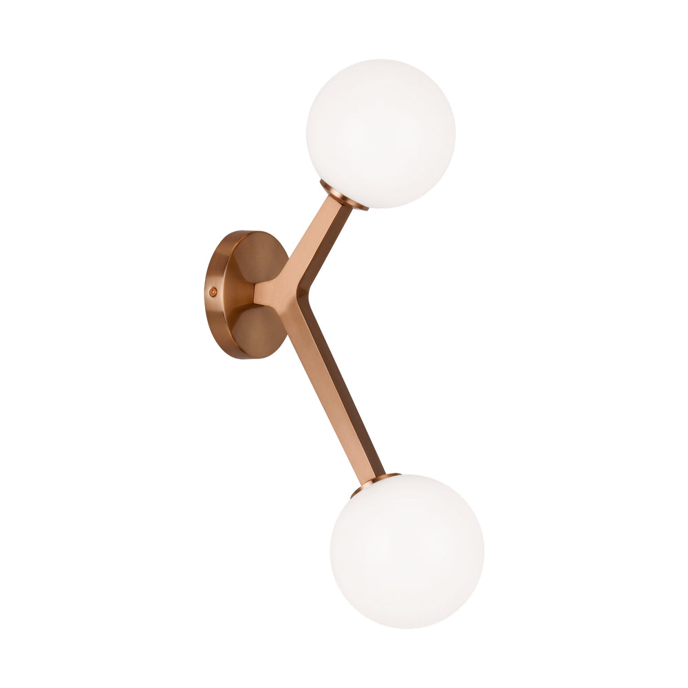 Matteo Canada - Two Light Wall Sconce - Rami - Aged Gold Brass- Union Lighting Luminaires Decor