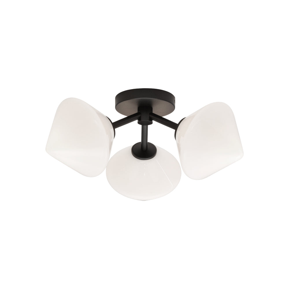 Matteo Canada - Three Light Ceiling Mount - Novo - Black- Union Lighting Luminaires Decor
