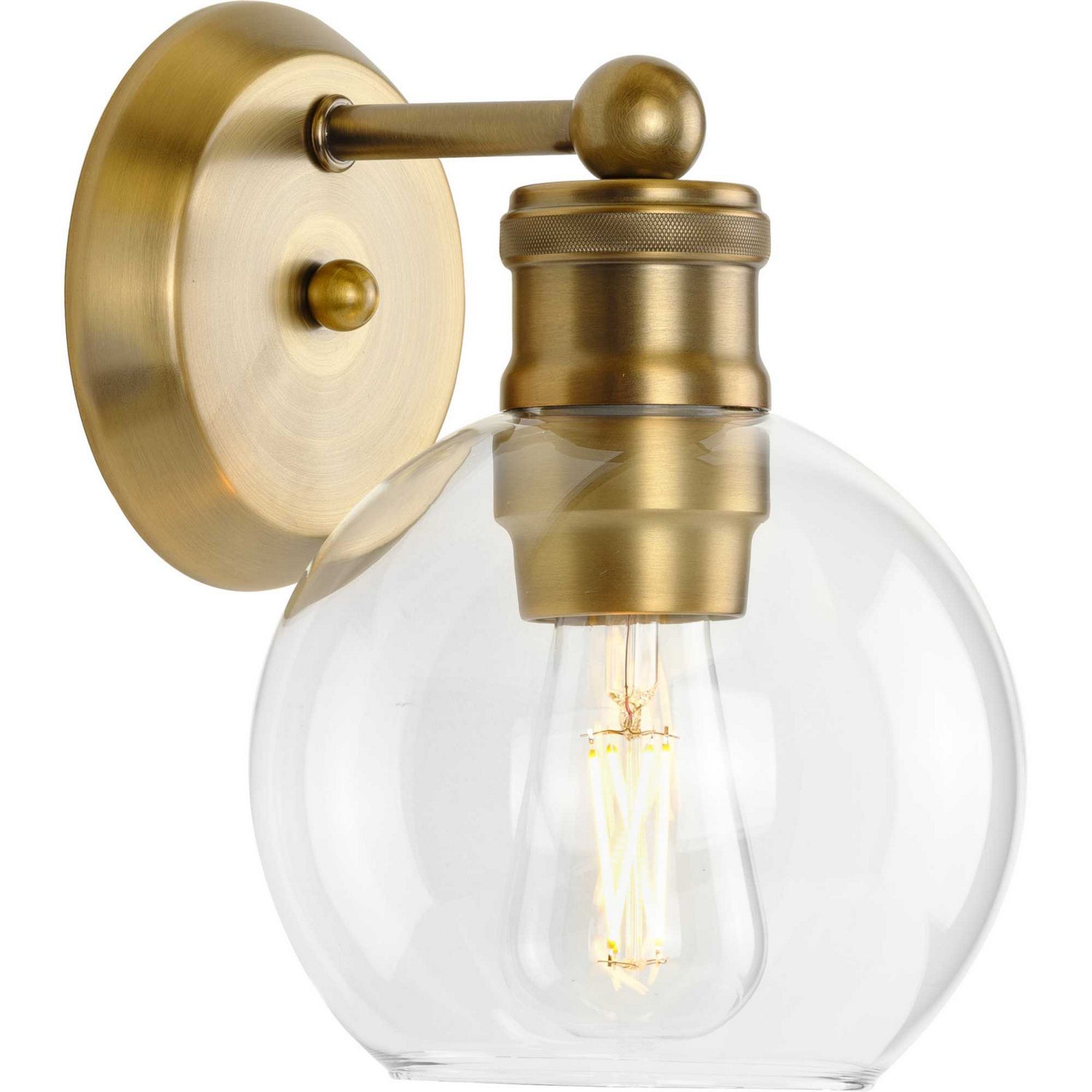 Progress Canada - One Light Bath Bracket - Hansford - Vintage Brass- Union Lighting Luminaires Decor