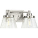 Progress Canada - Two Light Bath Bracket - Hinton - Brushed Nickel- Union Lighting Luminaires Decor