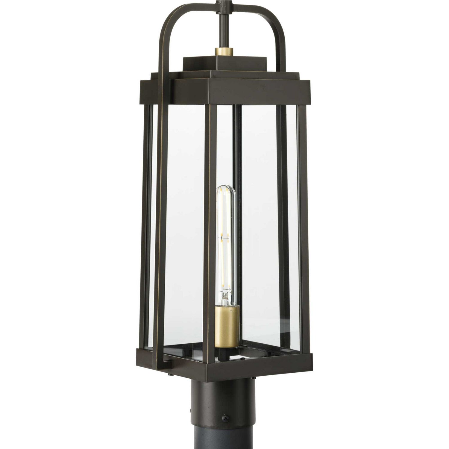 Progress Canada - One Light Post Lantern - Walcott - Antique Bronze- Union Lighting Luminaires Decor