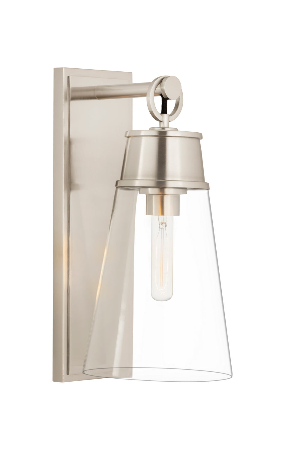 Z-Lite Canada - One Light Wall Sconce - Wentworth - Brushed Nickel- Union Lighting Luminaires Decor