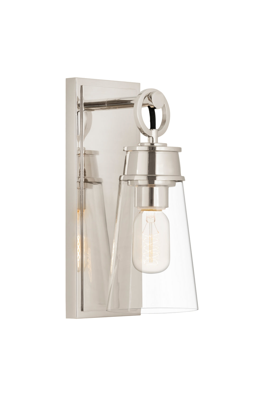 Z-Lite Canada - One Light Wall Sconce - Wentworth - Polished Nickel- Union Lighting Luminaires Decor