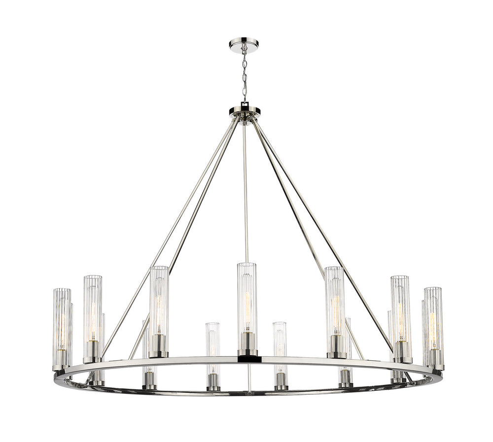 Z-Lite Canada - 15 Light Chandelier - Beau - Polished Nickel- Union Lighting Luminaires Decor