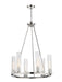 Z-Lite Canada - Six Light Chandelier - Beau - Polished Nickel- Union Lighting Luminaires Decor