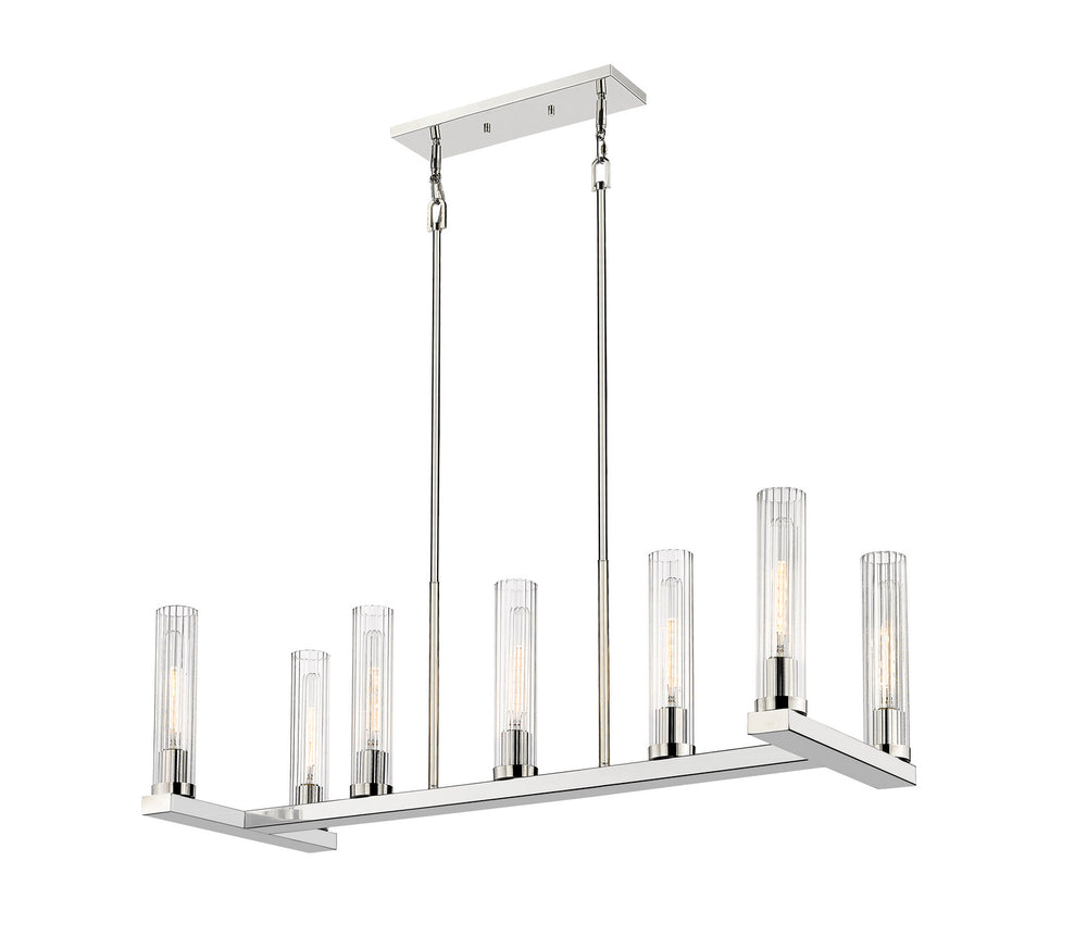 Z-Lite Canada - Seven Light Chandelier - Beau - Polished Nickel- Union Lighting Luminaires Decor