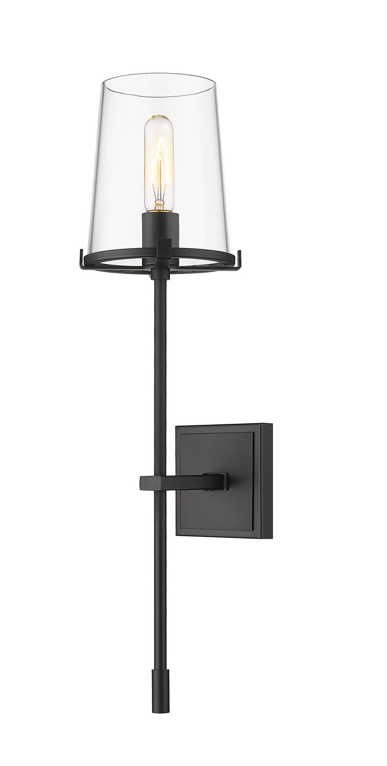 Z-Lite Canada - One Light Wall Sconce - Callista - Matte Black- Union Lighting Luminaires Decor