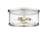 Z-Lite Canada - Three Light Flush Mount - Callista - Polished Nickel- Union Lighting Luminaires Decor