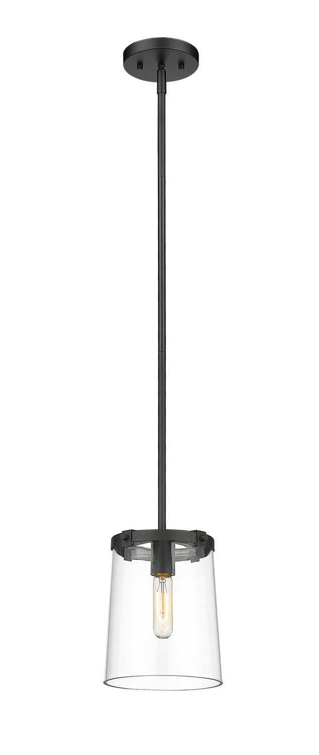 Z-Lite Canada - One Light Mini Pendant - Callista - Matte Black- Union Lighting Luminaires Decor