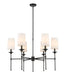Z-Lite Canada - Six Light Chandelier - Emily - Matte Black- Union Lighting Luminaires Decor