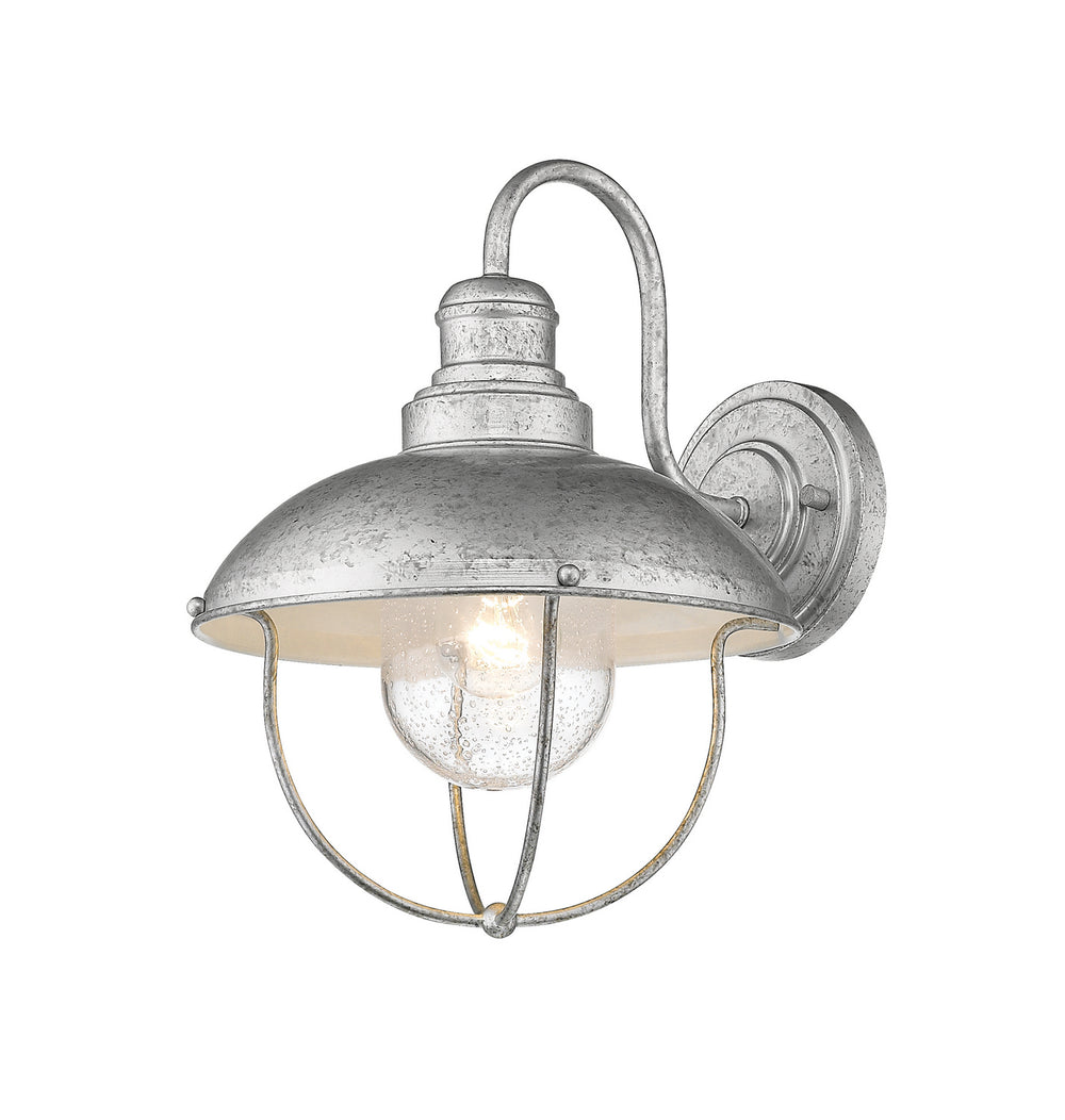 Z-Lite Canada - One Light Outdoor Wall Sconce - Ansel - Galvanized- Union Lighting Luminaires Decor