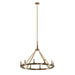 Kichler Canada - Ten Light Chandelier - Emmala - Brushed Natural Brass- Union Lighting Luminaires Decor