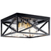 Kichler Canada - Four Light Flush Mount - Moorgate - Black- Union Lighting Luminaires Decor