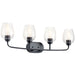 Kichler Canada - Four Light Bath - Valserrano - Black- Union Lighting Luminaires Decor