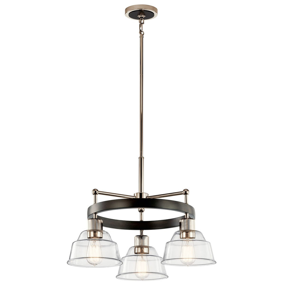 Kichler Canada - Three Light Chandelier - Eastmont - Polished Nickel- Union Lighting Luminaires Decor