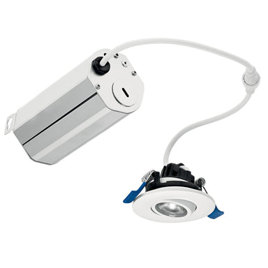 Kichler Canada - LED Gimbal Downlight - Direct To Ceiling Mini Gimble - Textured White- Union Lighting Luminaires Decor