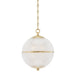 Hudson Valley Canada - One Light Pendant - Sphere No. 3 - Aged Brass- Union Lighting Luminaires Decor