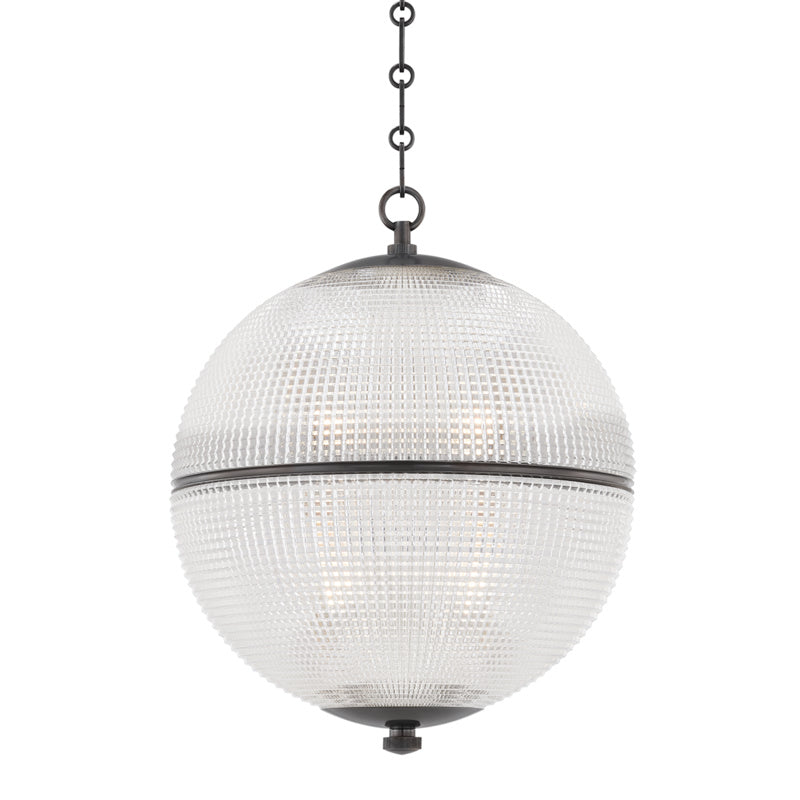 Hudson Valley Canada - One Light Pendant - Sphere No. 3 - Distressed Bronze- Union Lighting Luminaires Decor