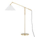 Hudson Valley - One Light Floor Lamp - Dorset - Aged Brass- Union Lighting Luminaires Decor