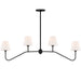 Crystorama - Four Light Chandelier - Keenan - Black Forged- Union Lighting Luminaires Decor
