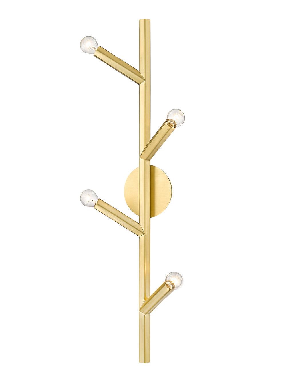 Avenue Lighting - Four Light Wall Sconce - The Oaks - Brushed Brass- Union Lighting Luminaires Decor