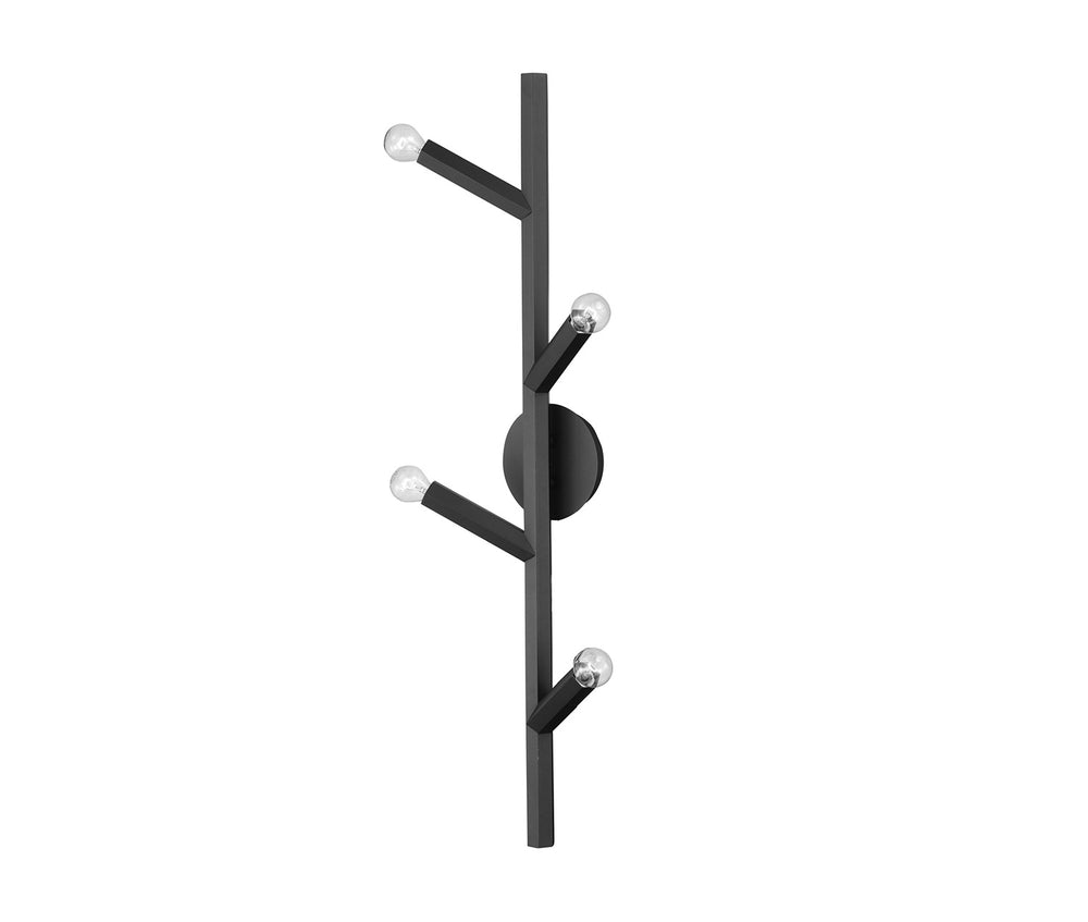 Avenue Lighting - Four Light Wall Sconce - The Oaks - Black- Union Lighting Luminaires Decor