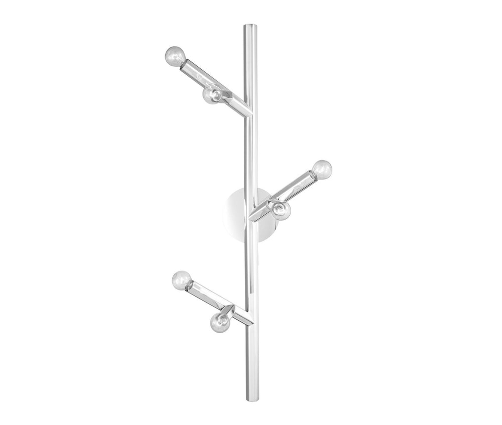Avenue Lighting - Six Light Wall Sconce - The Oaks - Polished Nickel- Union Lighting Luminaires Decor