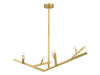Avenue Lighting - Eight Light Linear Chandelier - The Oaks - Brushed Brass- Union Lighting Luminaires Decor