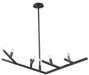 Avenue Lighting - Eight Light Linear Chandelier - The Oaks - Black- Union Lighting Luminaires Decor