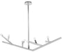 Avenue Lighting - Eight Light Linear Chandelier - The Oaks - Polished Nickel- Union Lighting Luminaires Decor