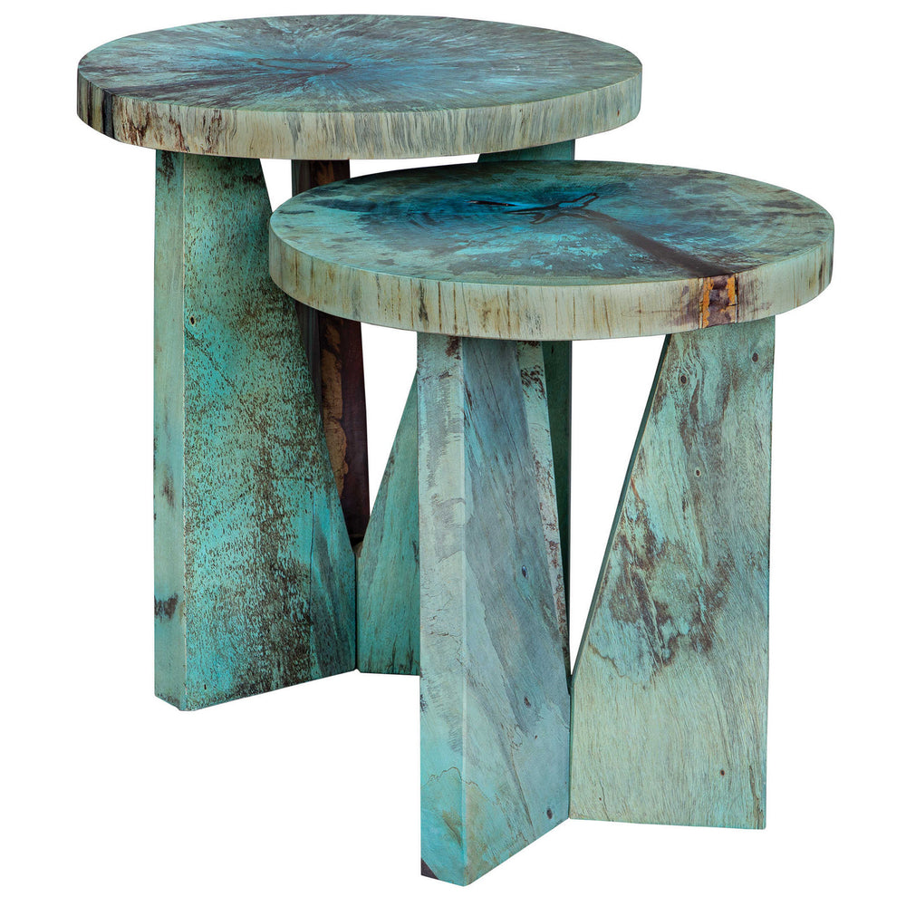 Uttermost - Nesting Tables, S/2 - Nadette - Blue-green- Union Lighting Luminaires Decor