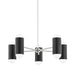 Mitzi Canada - Ten Light Chandelier - Kira - Polished Nickel/Soft Black- Union Lighting Luminaires Decor