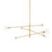 Mitzi Canada - Three Light Chandelier - Slater - Aged Brass- Union Lighting Luminaires Decor