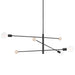 Mitzi Canada - Three Light Chandelier - Slater - Soft Black- Union Lighting Luminaires Decor