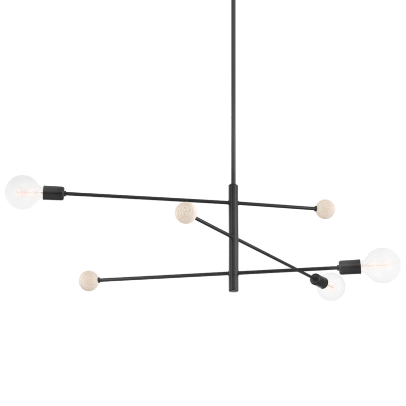 Mitzi Canada - Three Light Chandelier - Slater - Soft Black- Union Lighting Luminaires Decor