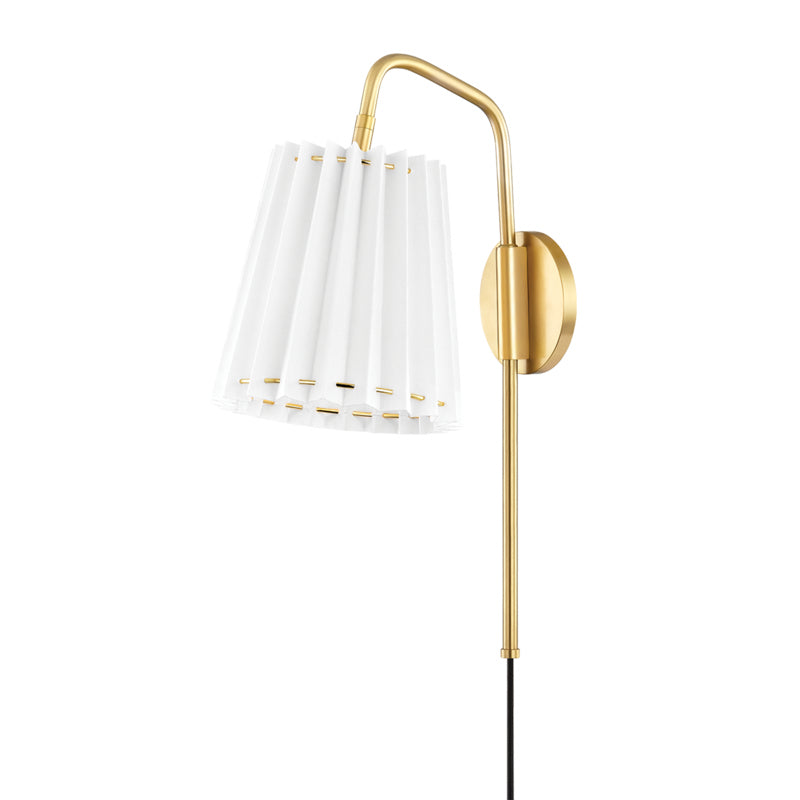 Mitzi - One Light Wall Sconce - Demi - Aged Brass- Union Lighting Luminaires Decor