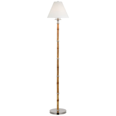 Ralph Lauren Canada - LED Floor Lamp - Dalfern - Waxed Bamboo and Polished Nickel- Union Lighting Luminaires Decor