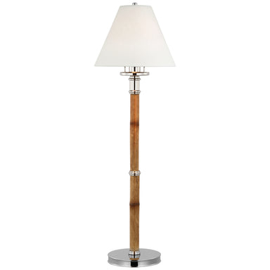 Ralph Lauren Canada - LED Desk Lamp - Dalfern - Waxed Bamboo and Polished Nickel- Union Lighting Luminaires Decor