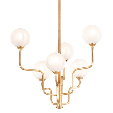 Corbett Lighting Canada - LED Chandelier - Onyx - Vintage Gold Leaf- Union Lighting Luminaires Decor